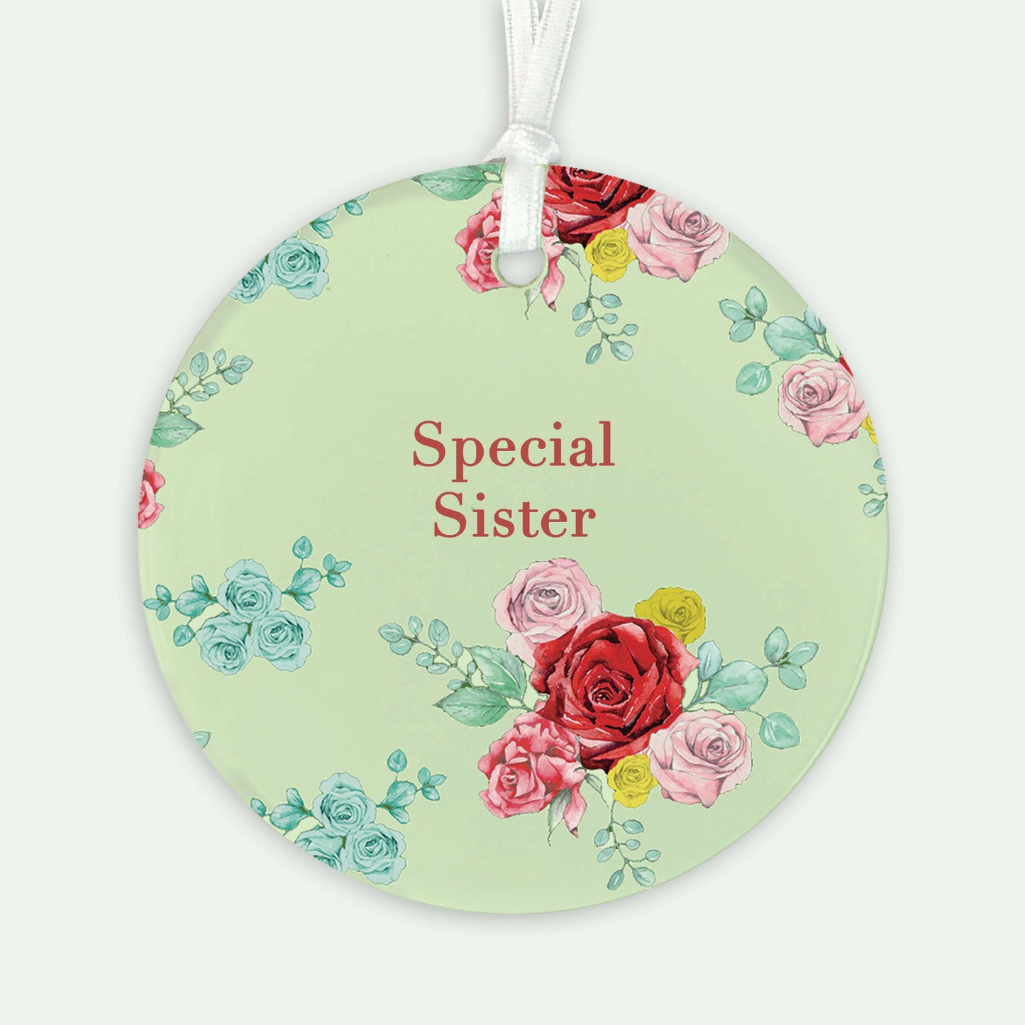 A6 Greeting Card with Ceramic Keepsake - Rose Green Sister Greeting & Note Cards Crumble and Core   