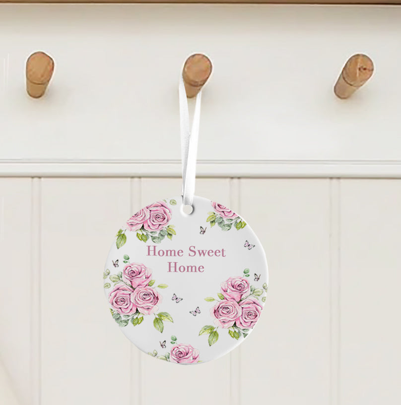 Ceramic Hanging Decoration  Home Sweet Home Accent Piece - New Home Gift - Housewarming Gift Ideas