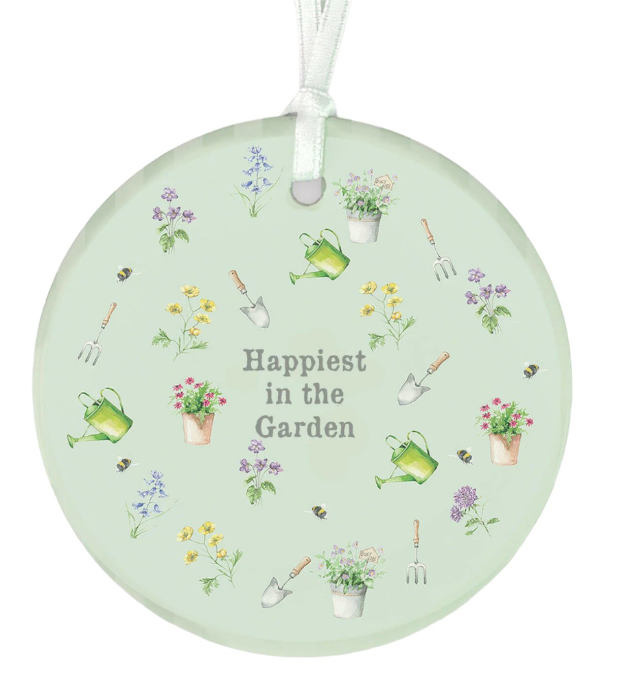 A6 Greeting Card with Ceramic Keepsake - Happiest in the Garden Greeting & Note Cards Crumble and Core   