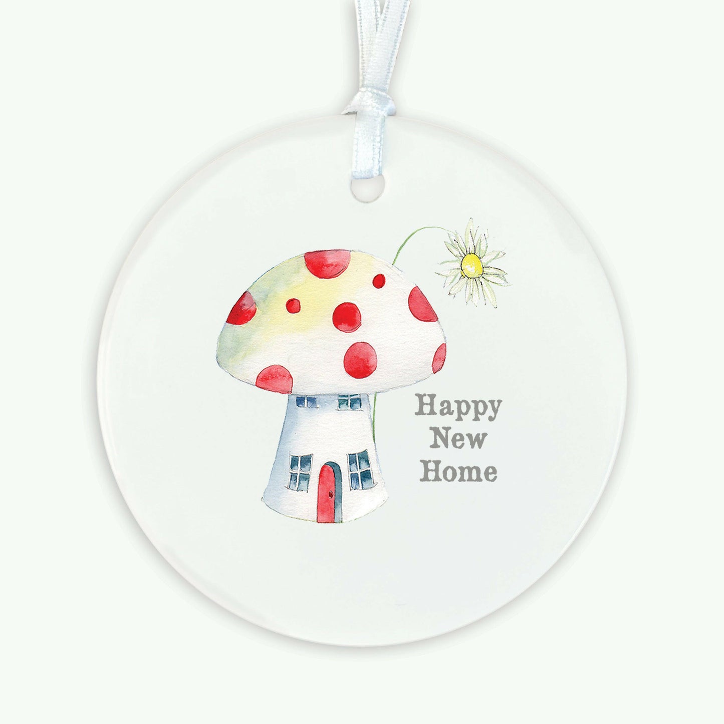 A6 Greeting Card with Ceramic Keepsake - New Home Toadstool Greeting & Note Cards Crumble and Core   