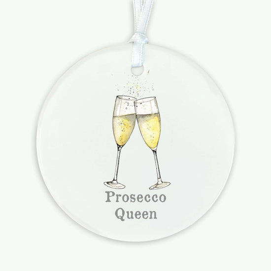 A6 Greeting Card with Ceramic Keepsake - Prosecco Queen Greeting & Note Cards Crumble and Core   