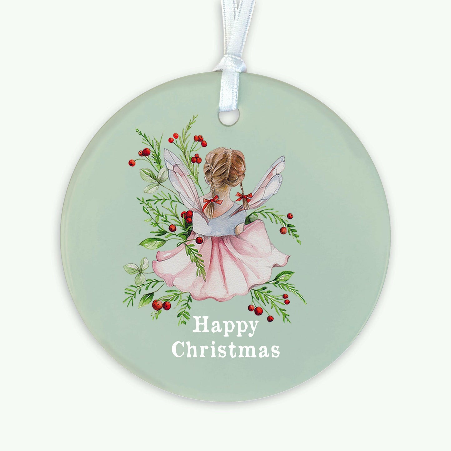 A6 Greeting Card with Ceramic Keepsake -Christmas Fairy Greeting & Note Cards Crumble and Core   