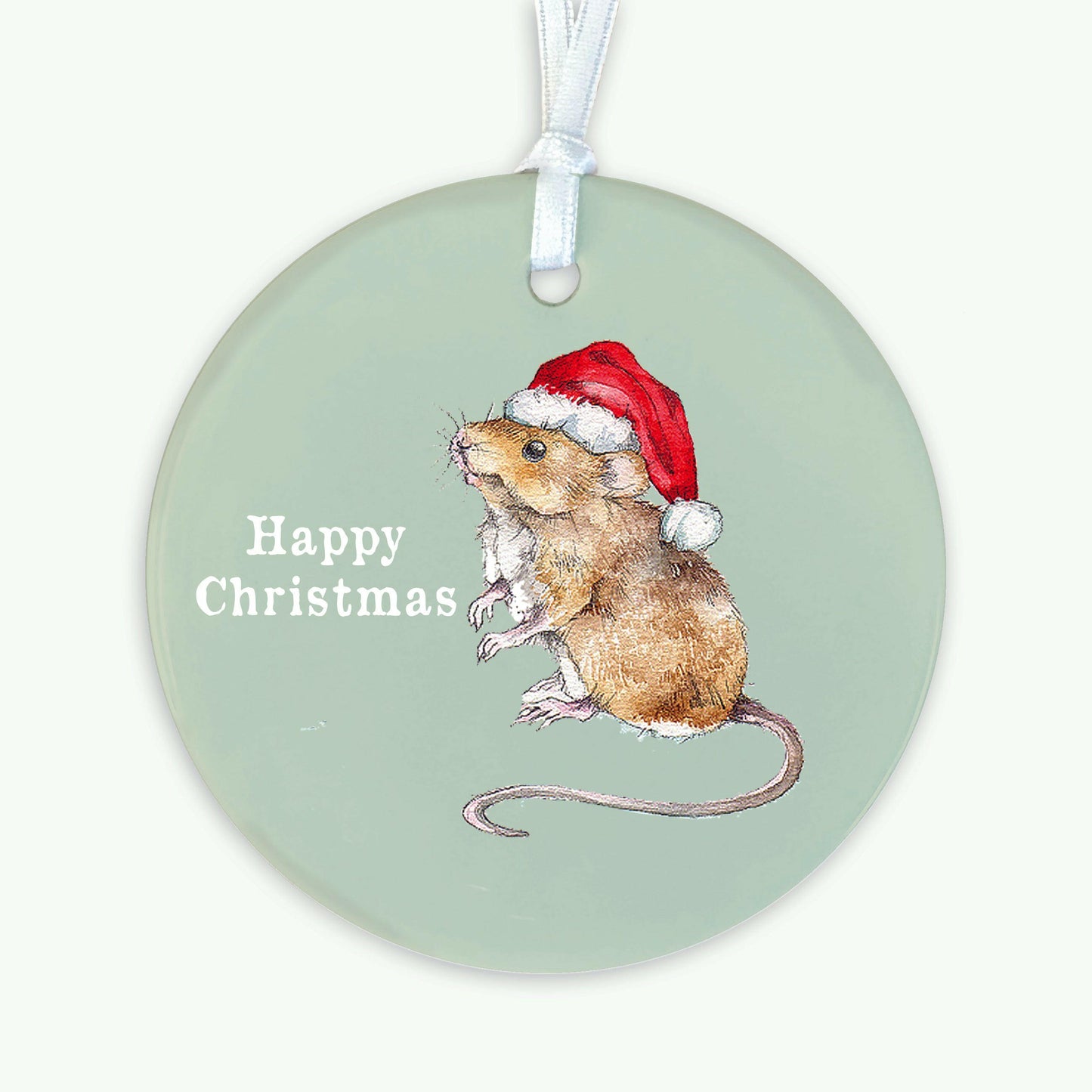 A6 Greeting Card with Ceramic Keepsake -Christmas Mouse Greeting & Note Cards Crumble and Core   