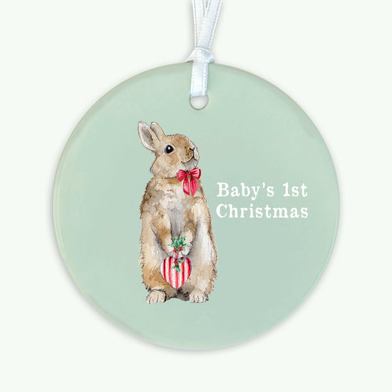 Hanging Ceramic Decoration - Christmas Baby's First Decor Crumble and Core   