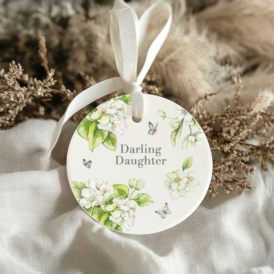 Hanging Ceramic Decoration -  Daughter Gifts - Keepsake Decoration - Gift for Her