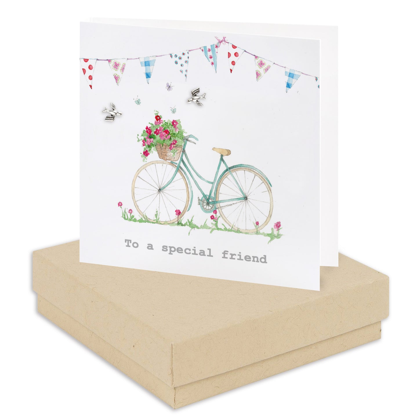 Sterling Silver Stud Earrings - Thoughtful Gift for Cyclists - Elegant Boxed Presentation