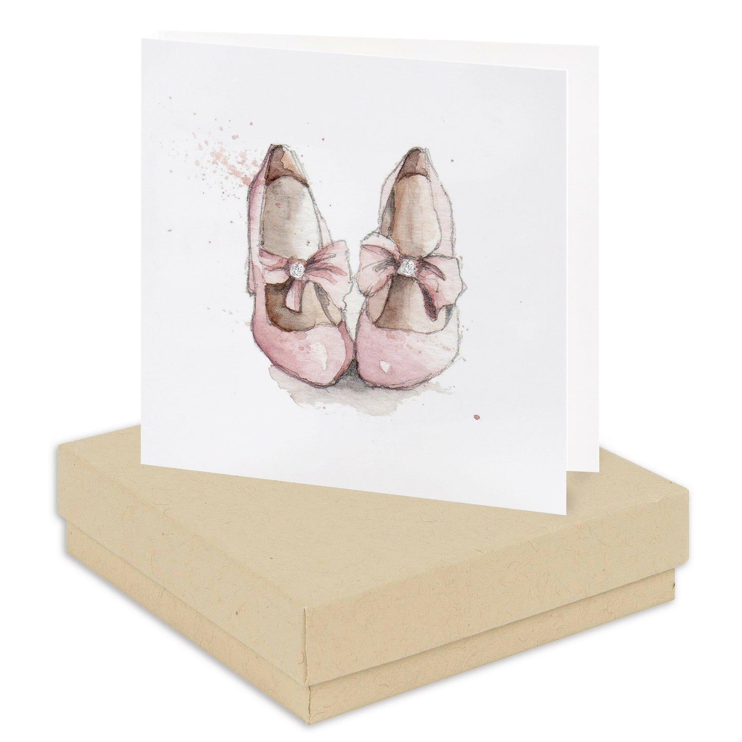 Sterling Silver Stud Earrings with Boxed Party Shoe Card - Ideal Gift for Any Occasion - Crumble and Core