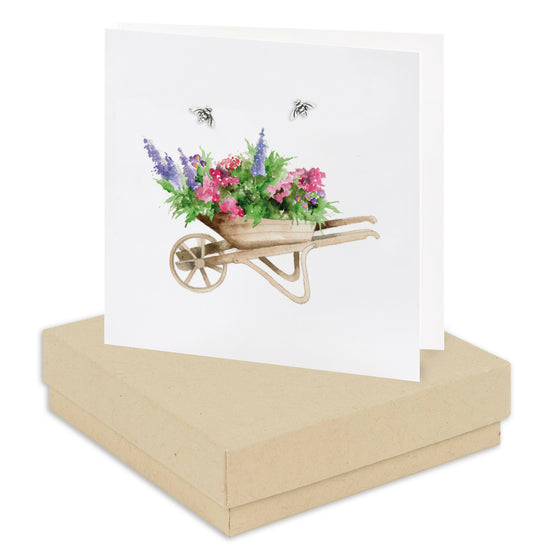 Boxed Wheelbarrow Earring Card Earrings Crumble and Core Kraft  