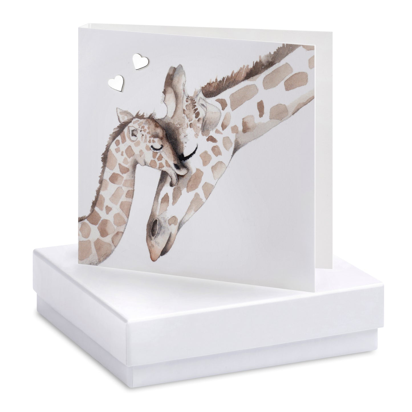 Handcrafted Sterling Silver Giraffe Stud Earrings - Includes Elegant Gift Box