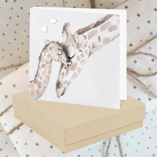 Handcrafted Sterling Silver Giraffe Stud Earrings - Includes Elegant Gift Box