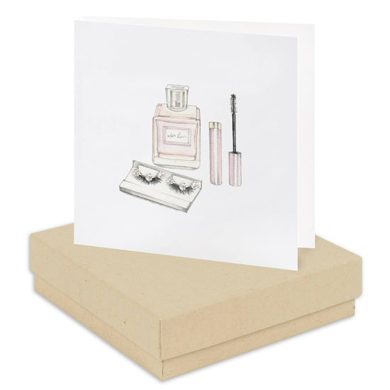 Sterling Silver Stud Earrings - Elegant Gift Boxed Makeup Card and Crystal Crawlers for Her - Crumble and Core