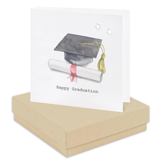 Boxed Graduation Earring Card - Crumble and Core