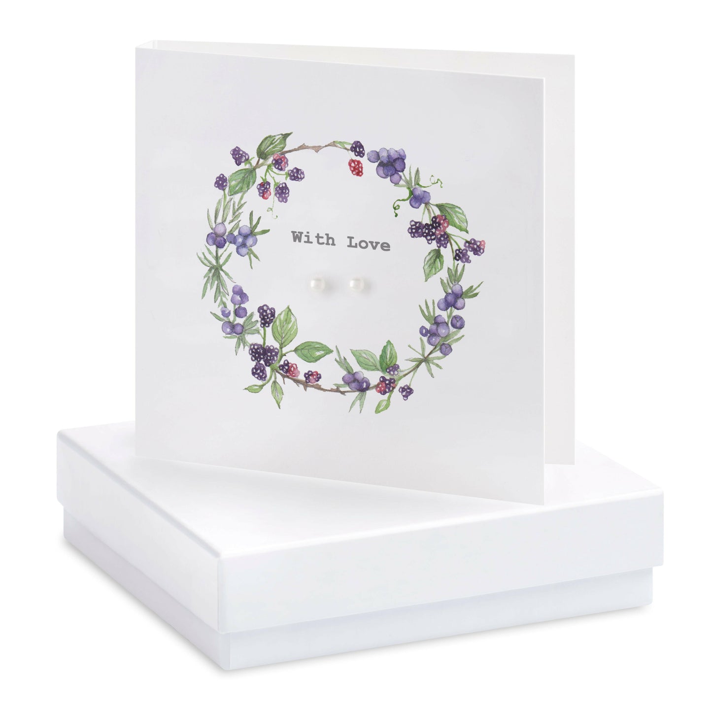 Boxed Berry Wreath Earring Card Earrings Crumble and Core   