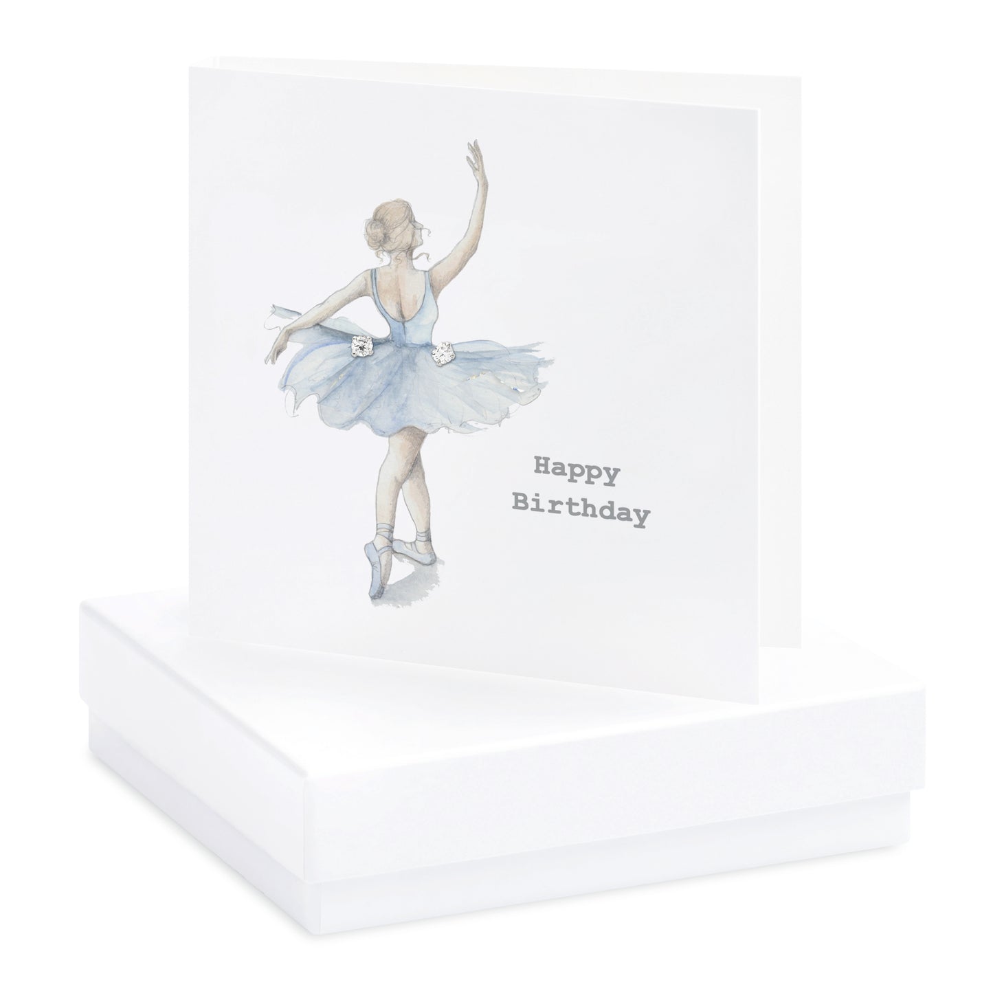 Sterling Silver Stud Earrings – Elegant Ballet Shoe Earrings | Ballerina Gift Set