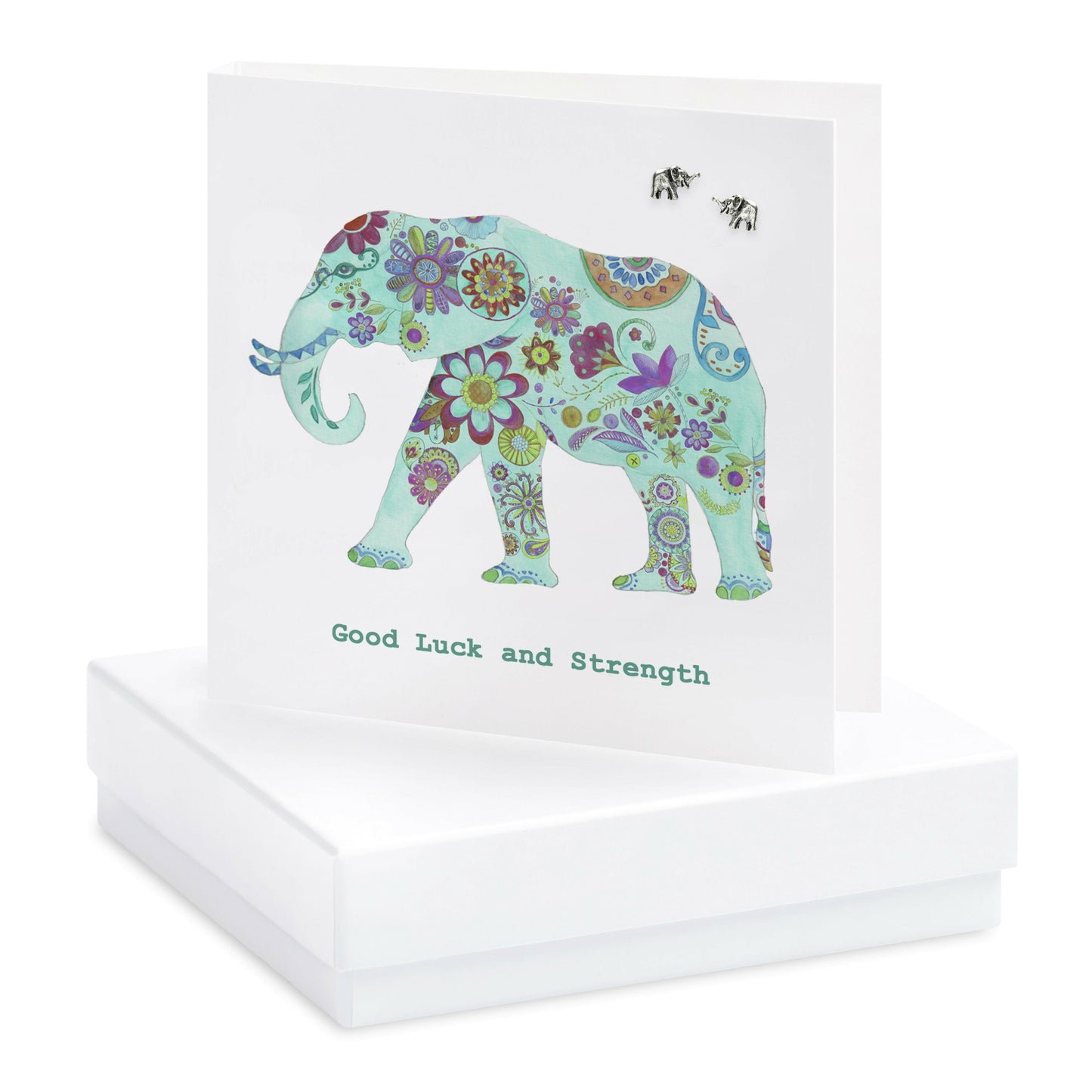 Boxed Boho Elephant Earring Card Earrings Crumble and Core   