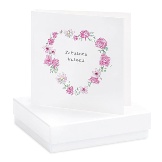 Load image into Gallery viewer, Boxed Heart Garland Earring Card Earrings Crumble and Core   
