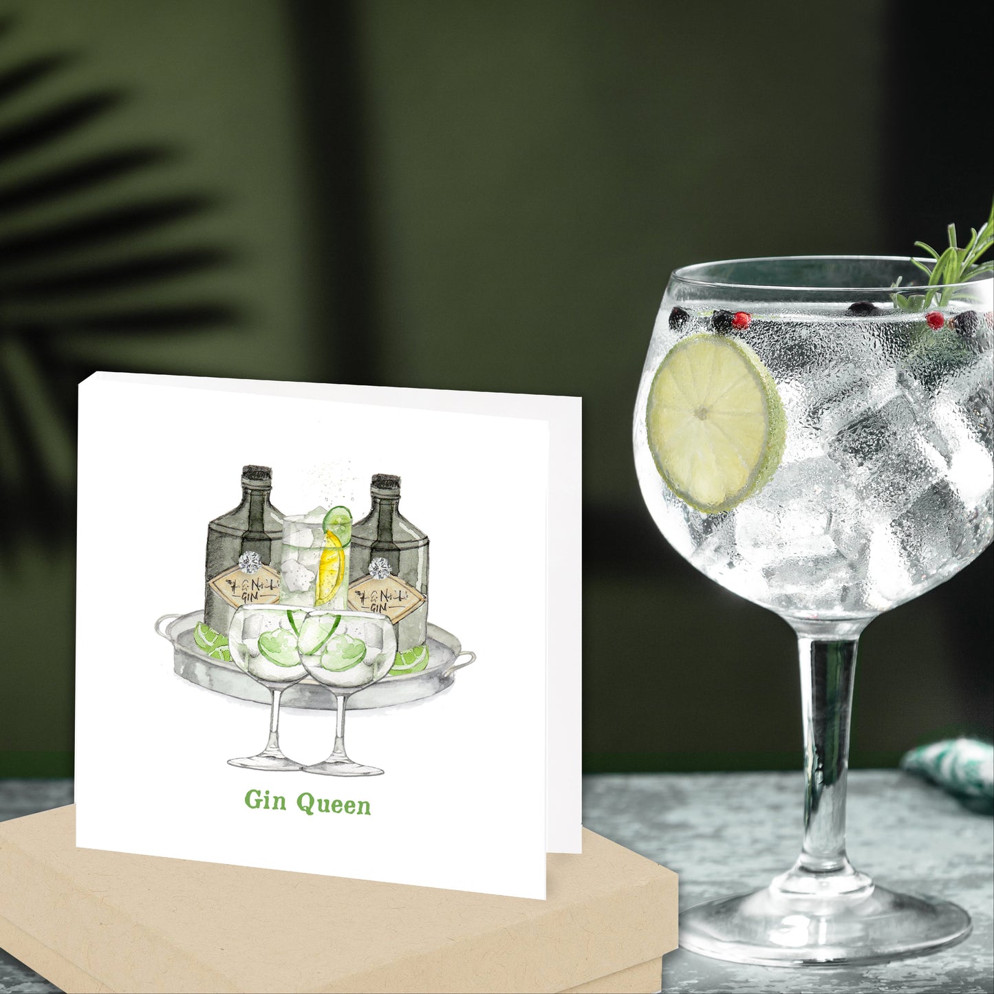 Sterling Silver Stud Earrings - Hand Finished Gift for Gin Lovers and Gin Queens