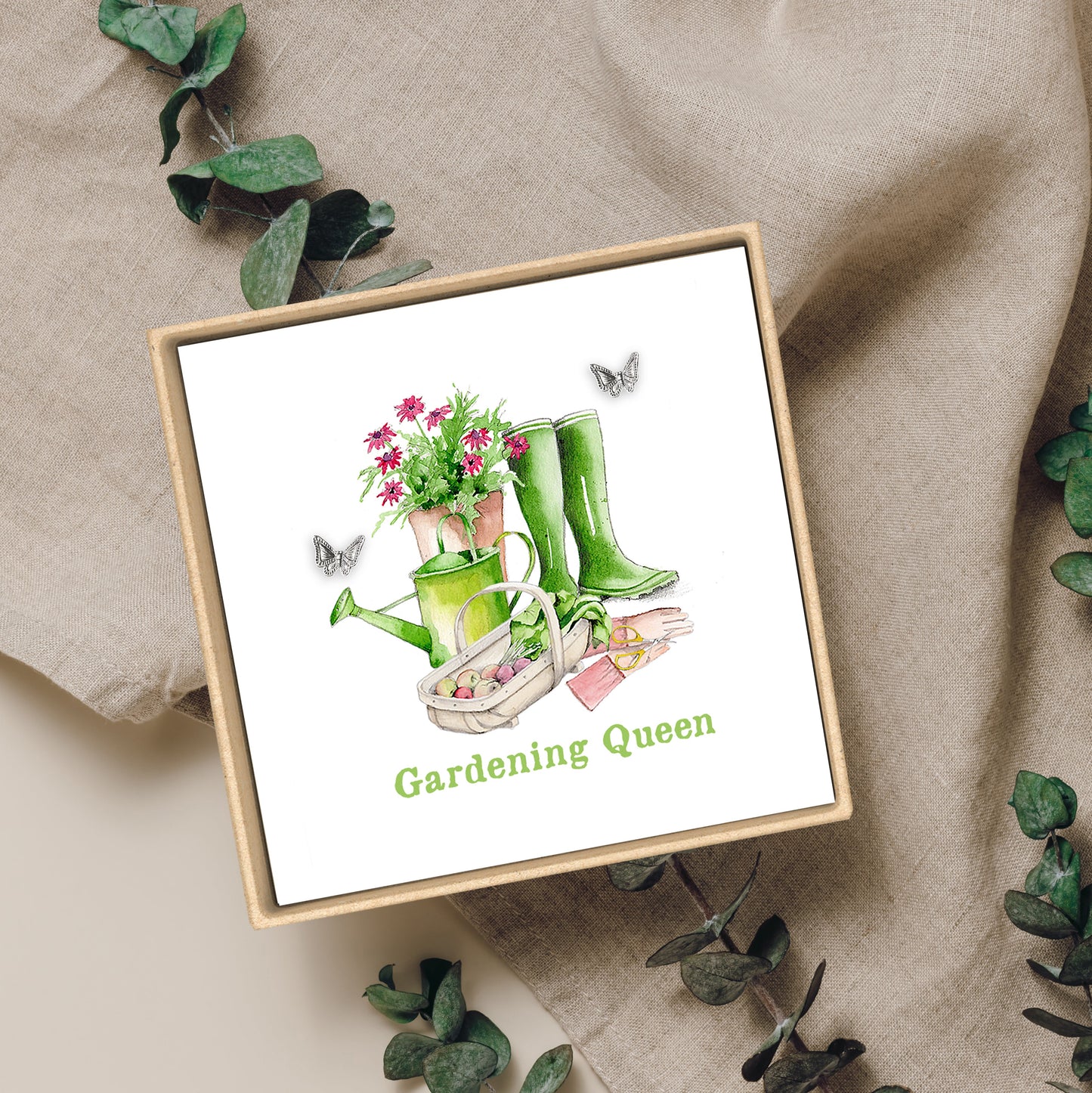 Sterling Silver Stud Earrings in Gift Box - Ideal Gift Gardening Queens
