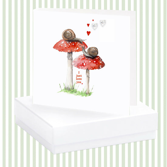 Load image into Gallery viewer, Sterling Silver Crystal Heart Drop Earrings  - Jewellery Gift, Box and Card for Loved Ones
