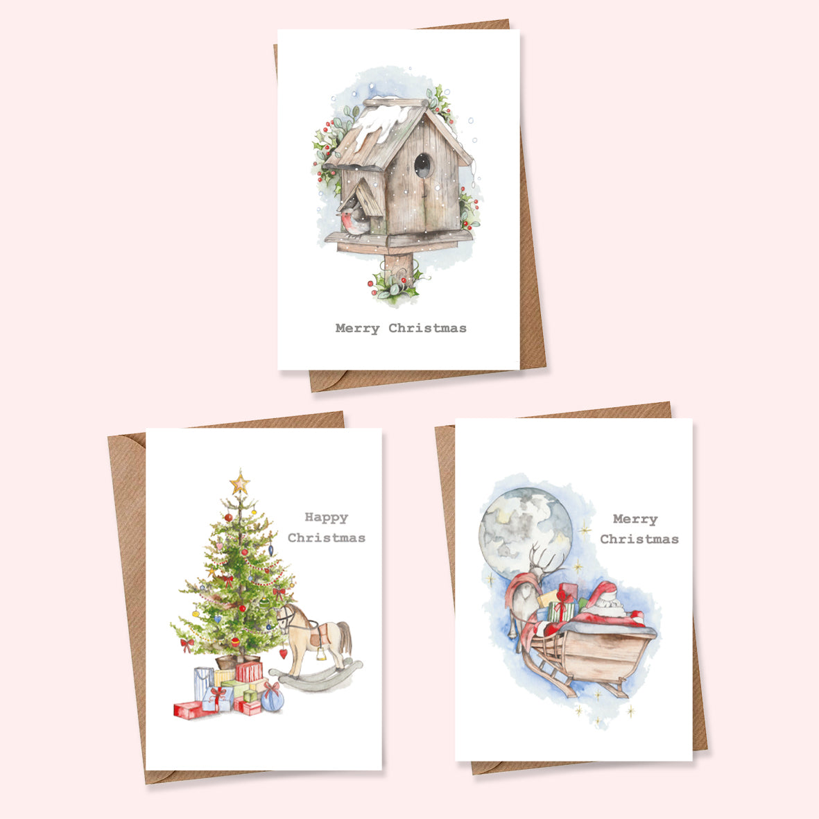 Boxed Christmas Pack 4 of Assorted A6 Cards