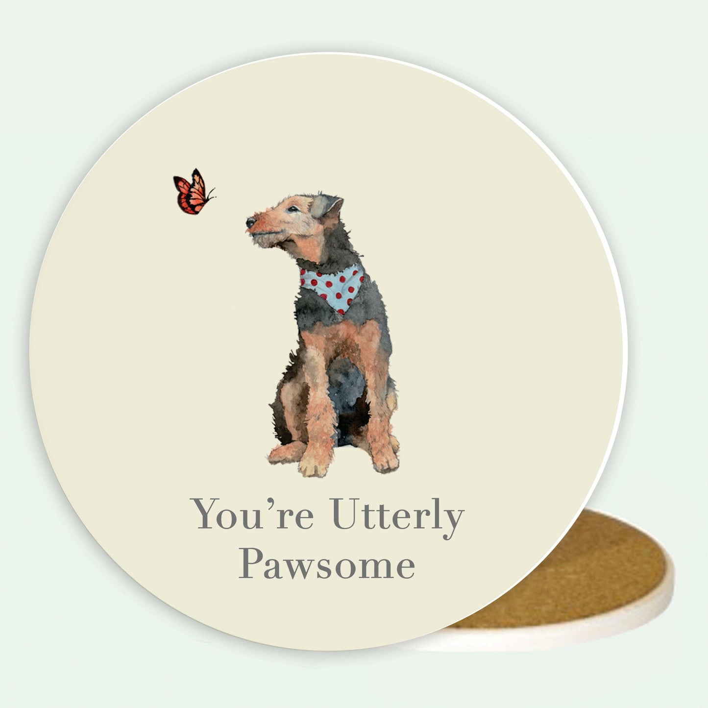 Ceramic Coaster - Dog Pawsome Coasters Crumble and Core   