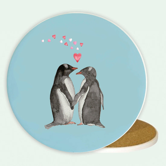 Ceramic Coaster - Penguins Coasters Crumble and Core   