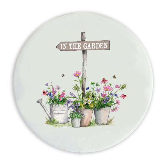 Ceramic Coaster - Garden Sign Coasters Crumble and Core   