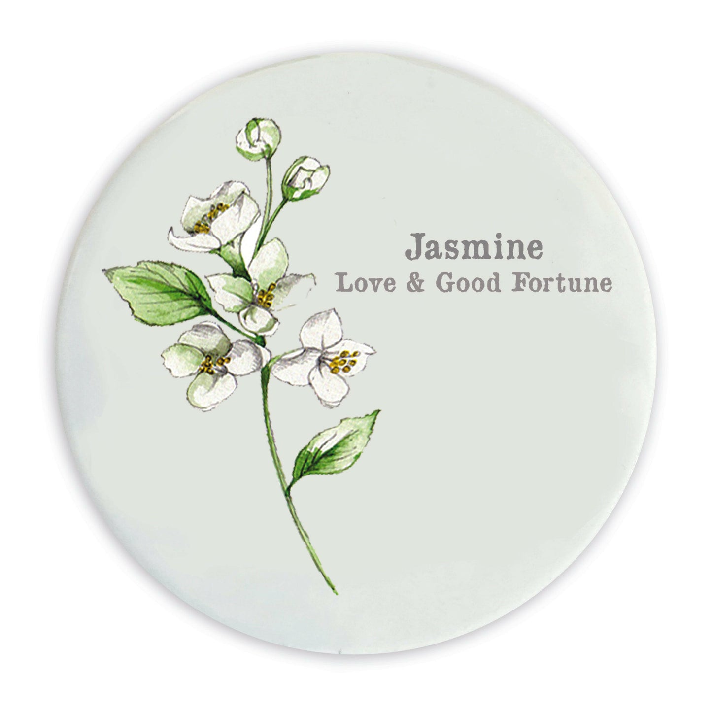 Ceramic Coaster - Flowers Jasmine Coasters Crumble and Core   