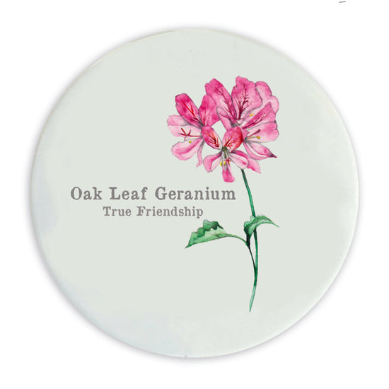 Ceramic Coaster - Flowers Oak Leaf Coasters Crumble and Core   