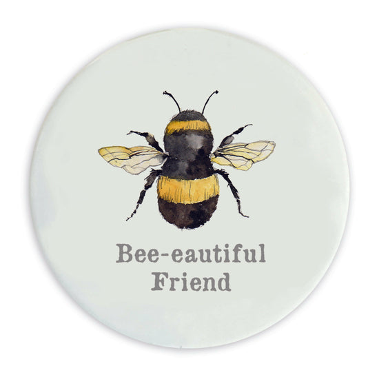 Ceramic Coaster - Bee-eautiful Friend Coasters Crumble and Core   