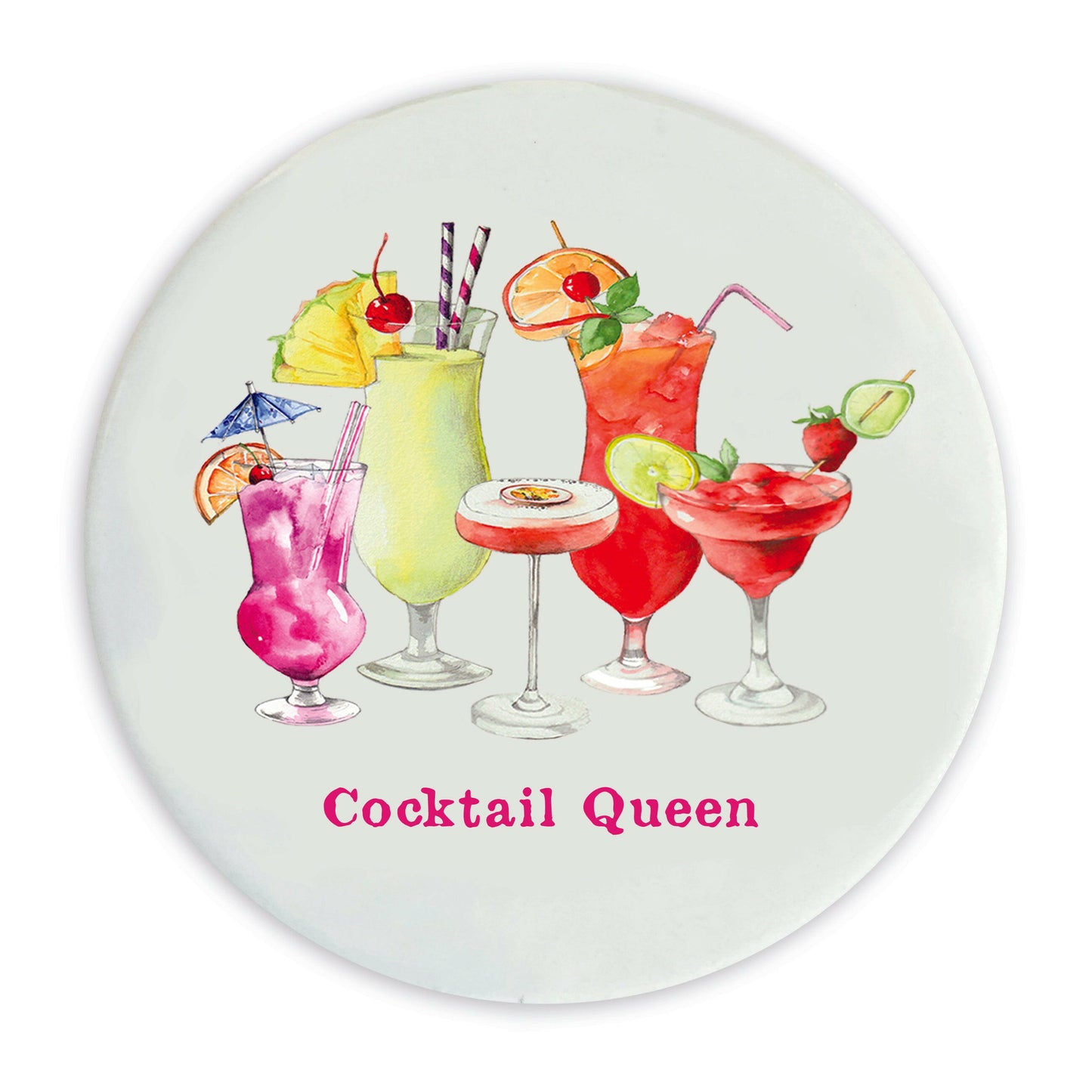 Ceramic Coaster - Cocktail Queen Coasters Crumble and Core   