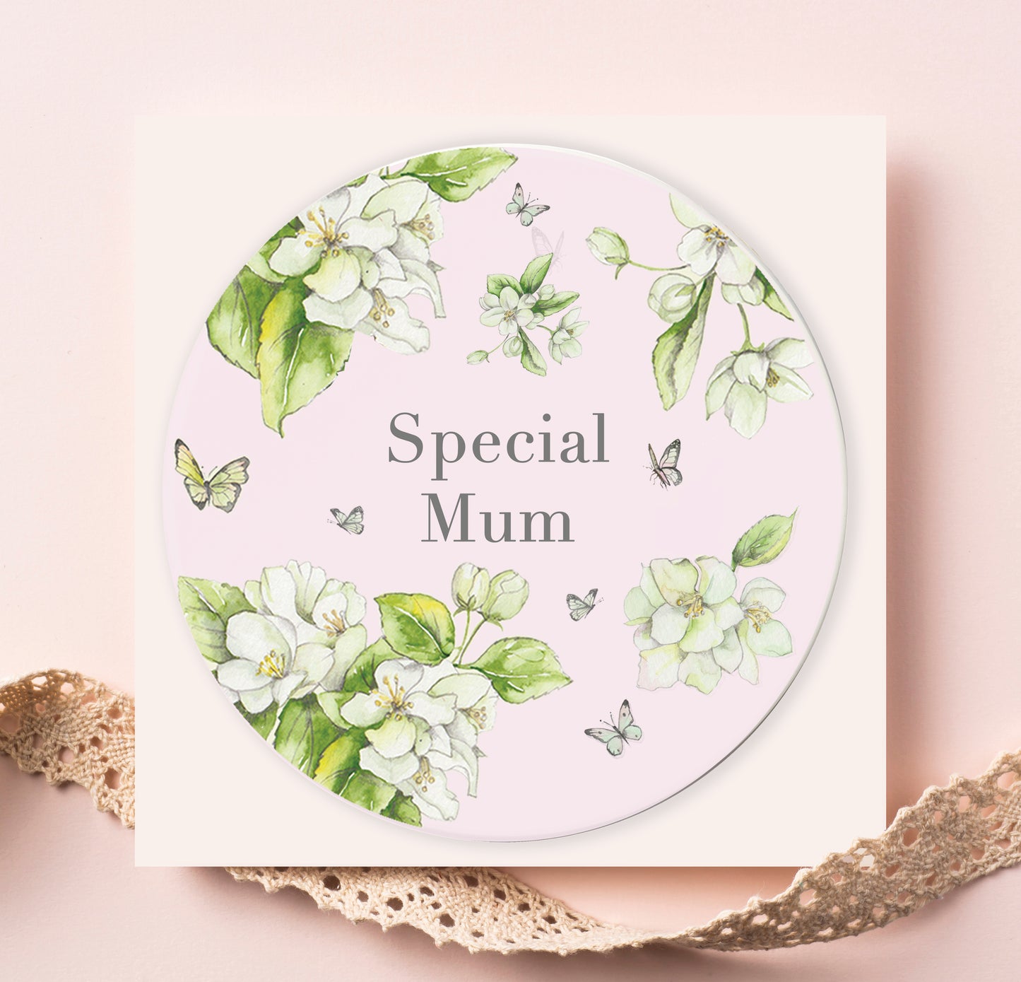 Ceramic Coaster - Special Mum Blossom