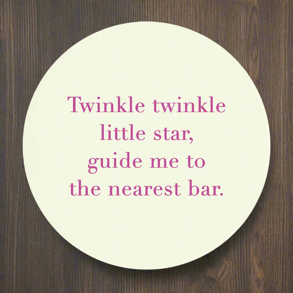 Ceramic Coaster - Bar Quote - Inspirational Home Decor - Drinking Gift