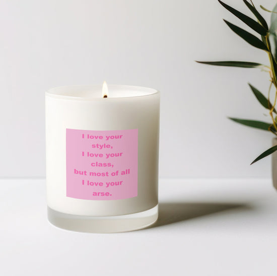 Scented Aromatherapy Candle - Humorous Scented Candle for Partner - Funny Sentiment Gift for him or her - Gift Bag Included - Vegan Candle