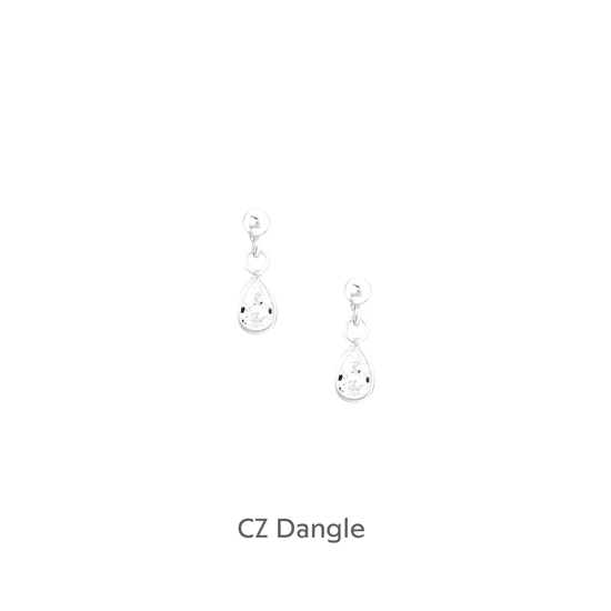 Christmas Snowman Boxed Sterling Silver Jewellery Earring Card Earrings Crumble and Core   