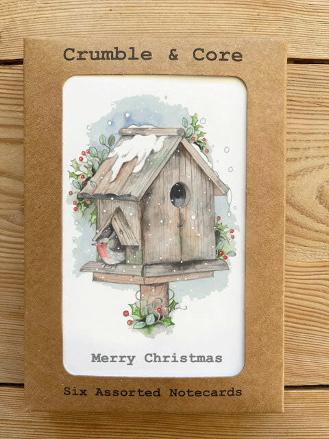 Boxed Christmas Pack 4 of Assorted A6 Cards Greeting & Note Cards Crumble and Core   