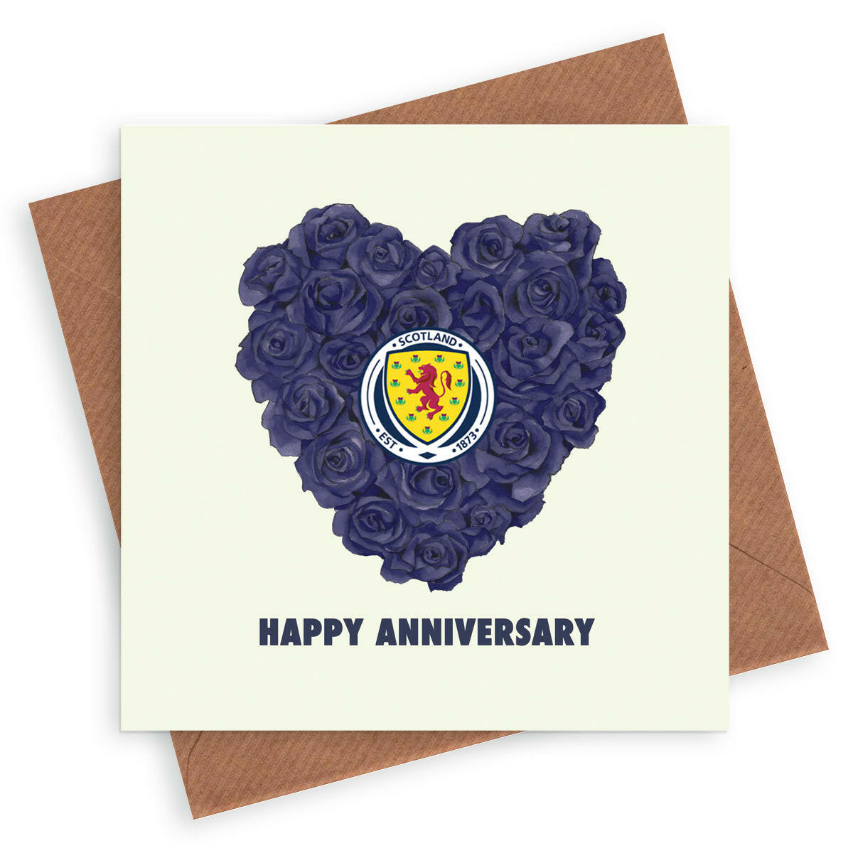 Scotland Football Anniversary Greeting Card Greeting & Note Cards Crumble and Core   