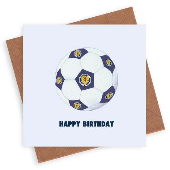 Scotland Football Happy Birthday Football Greeting Card Greeting & Note Cards Crumble and Core   