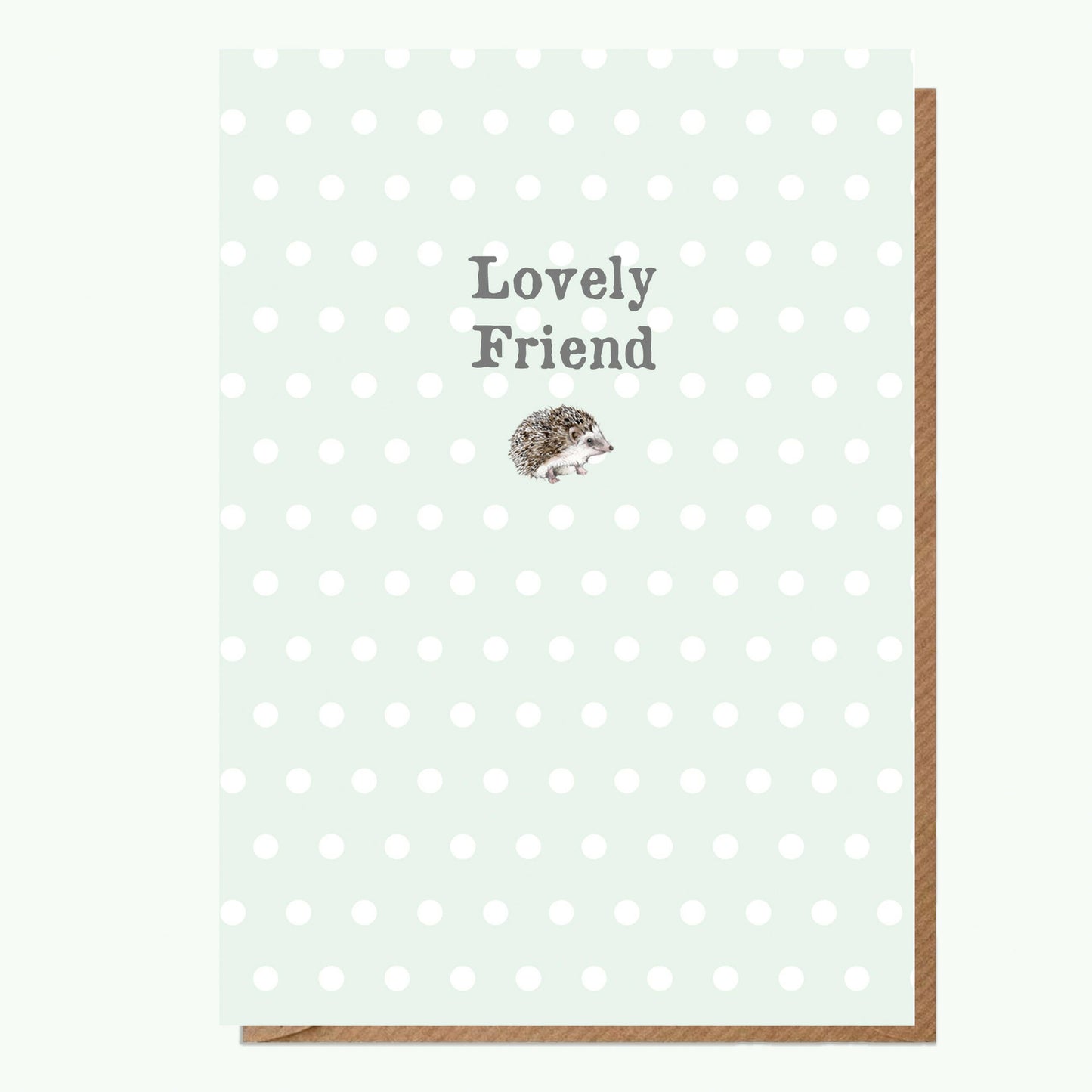 A6 Greeting Card with Magnet - Hedgehog Lovely Friend Greeting & Note Cards Crumble and Core   