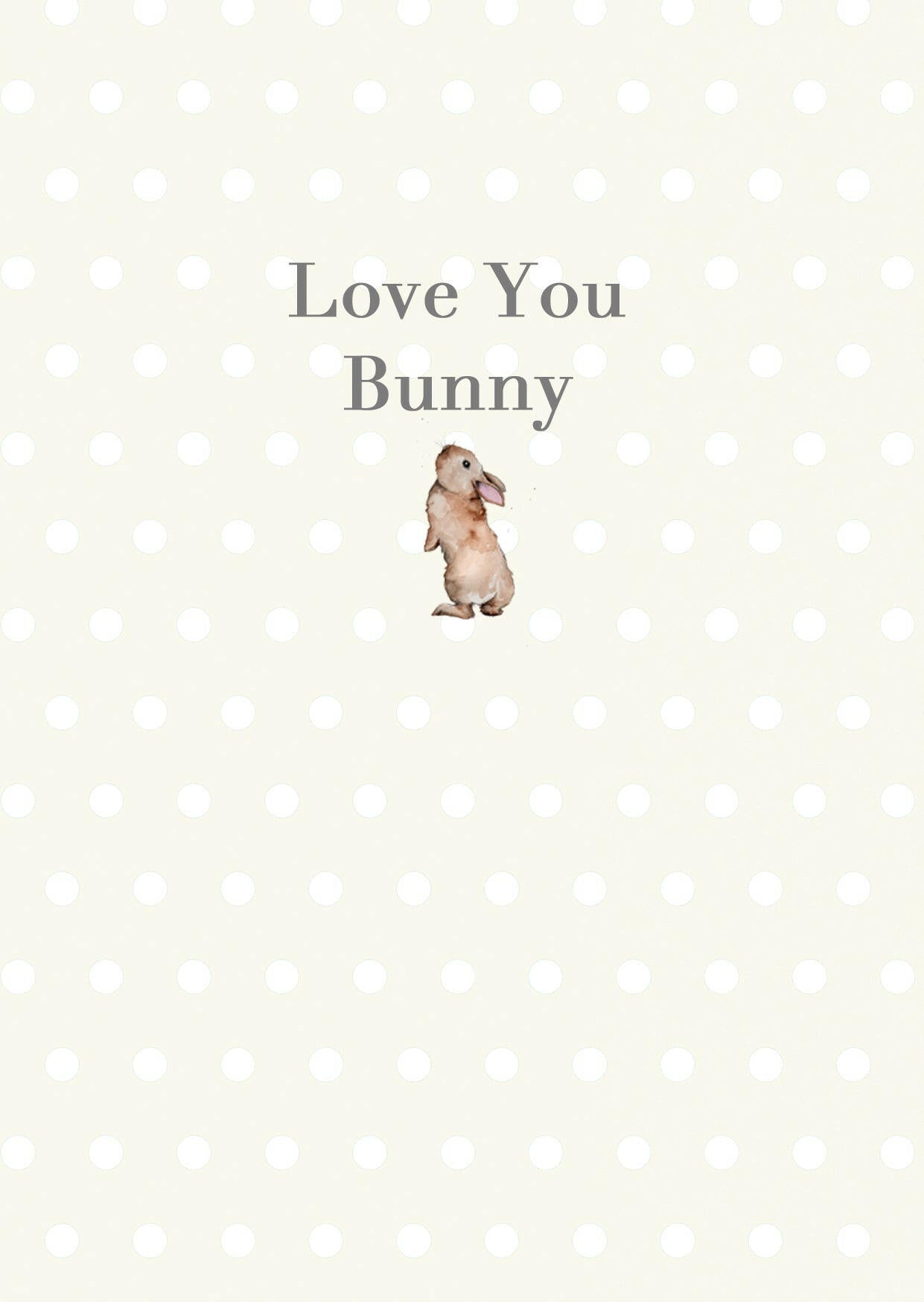 A6 Greeting Card with Ceramic Keepsake - Bunny Love You Greeting & Note Cards Crumble and Core   