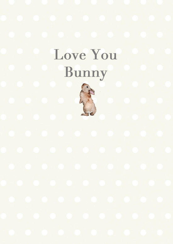 A6 Greeting Card with Ceramic Keepsake - Bunny Love You Greeting & Note Cards Crumble and Core   