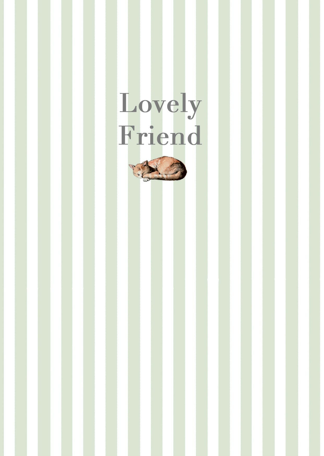 A6 Greeting Card with Ceramic Keepsake - Cats Lovely Friend Greeting & Note Cards Crumble and Core   