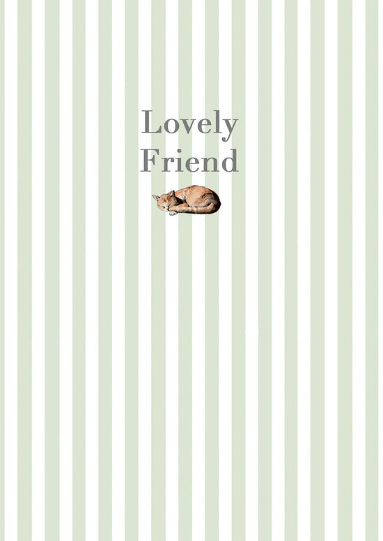 A6 Greeting Card with Ceramic Keepsake - Cats Lovely Friend Greeting & Note Cards Crumble and Core   