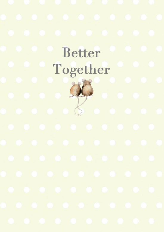 A6 Greeting Card with Ceramic Keepsake - Mice Better Together Greeting & Note Cards Crumble and Core   