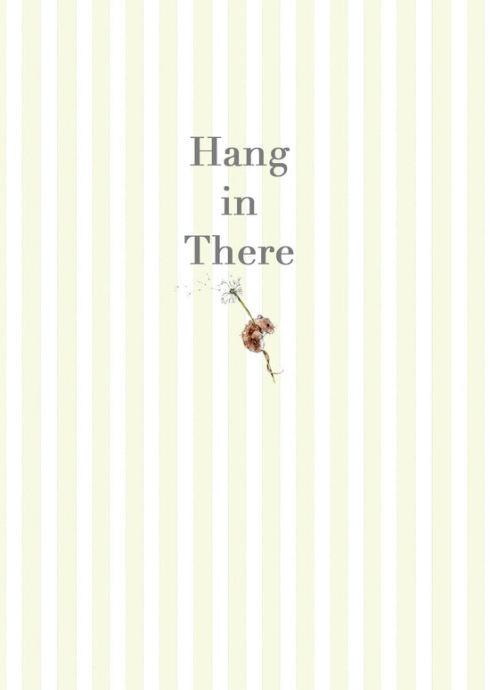 A6 Greeting Card with Ceramic Keepsake - Mouse Hang In There Greeting & Note Cards Crumble and Core   