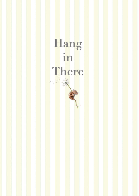Load image into Gallery viewer, Ceramic Keepsake Hanging Decoration  - A6 Greeting Card with Ceramic Keepsake - Mouse Hang In There
