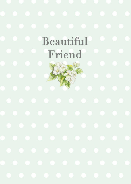 A6 Greeting Card with Ceramic Keepsake - Blossom Navy Beautiful Friend Greeting & Note Cards Crumble and Core   