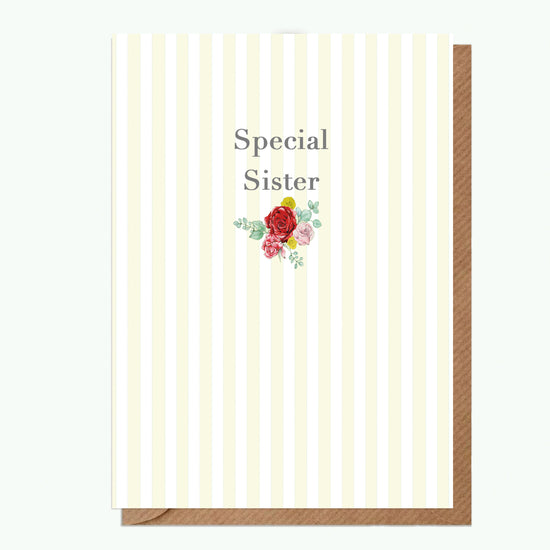 Load image into Gallery viewer, A6 Greeting Card with Ceramic Keepsake - Rose Green Sister
