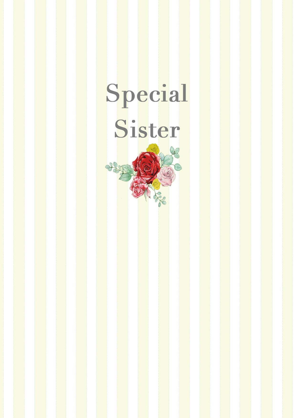 A6 Greeting Card with Ceramic Keepsake - Rose Green Sister Greeting & Note Cards Crumble and Core   