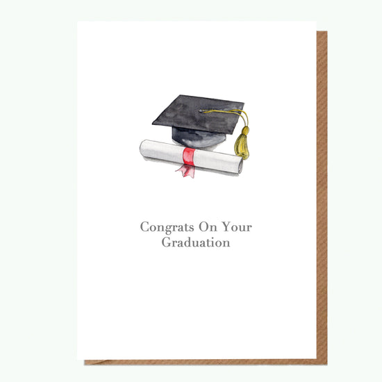 Load image into Gallery viewer, Ceramic Keepsake Hanging Decoration  - A6 Greeting Card with Ceramic Keepsake - Graduation
